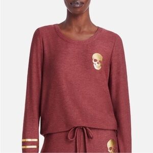 CHASER Women’s Printed Crew Neck Sweatshirt‎ Size S